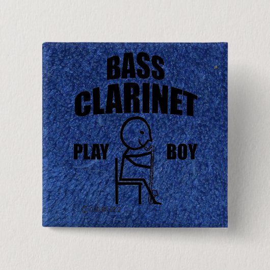 Bass Clarinet Play Boy Button (Vorderseite)