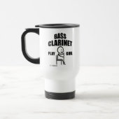 Bass Clarinet Play Girl Travel Mug Reisebecher (Links)