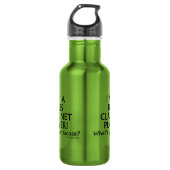 Bass Clarinet Player Entschuldigung Edelstahlflasche (Vorderseite)