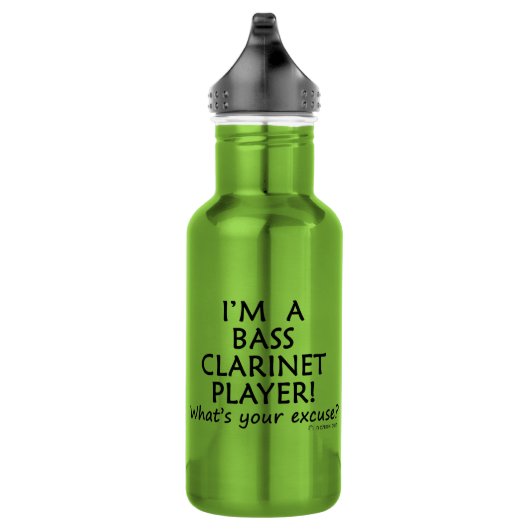 Bass Clarinet Player Entschuldigung Edelstahlflasche (Rechts)