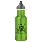 Bass Clarinet Player Entschuldigung Edelstahlflasche (Links)