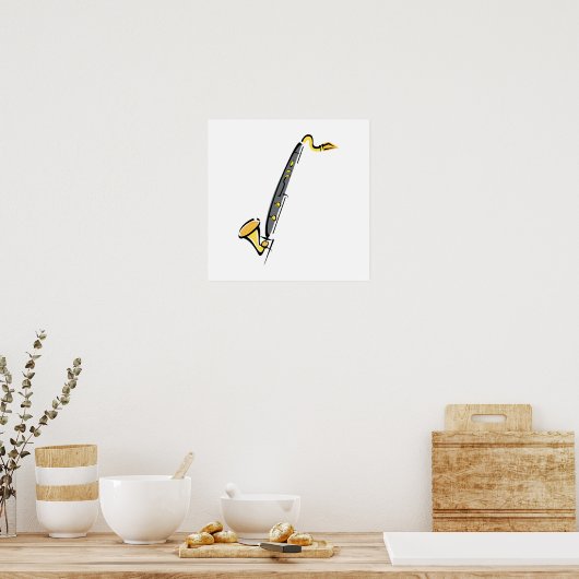 Bass Clarinet Poster (Küche)