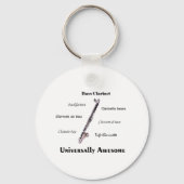 Bass Clarinet Schlüsselanhänger (Vorderseite)