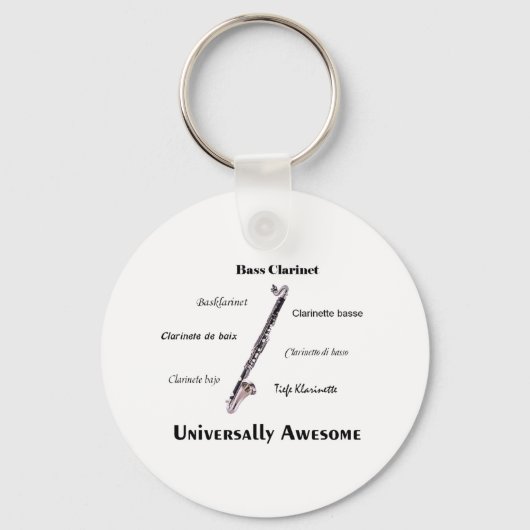 Bass Clarinet Schlüsselanhänger (Vorderseite)