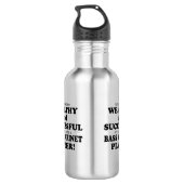 Bass Clarinet Wohlhabend und erfolgreich Edelstahlflasche (Rückseite)