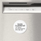 Bass Clarinetist Hot Air Magnet (In Situ (Geschirrspüler))