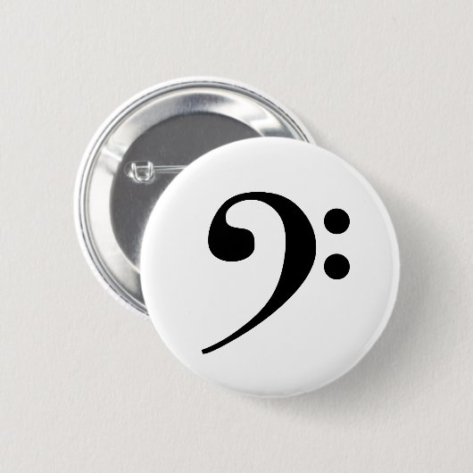 Bass Clef Button (Vorne & Hinten)