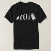 Bass Clef Double Bass Player Bass Gitarrist Evolut T-Shirt (Design vorne)
