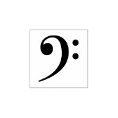 Bass Clef Gummistempel (Prägung)