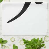 Bass Clef Handtuch (Gefaltet)