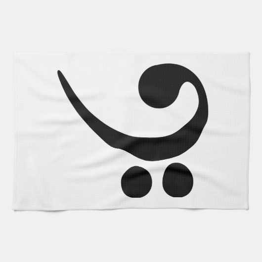 Bass Clef Handtuch (Horizontal)