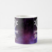 Bass Clef Herz Lila Nebula Liebe Banjo Kaffeetasse (Mittel)