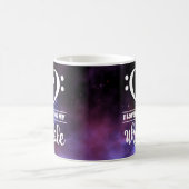 Bass Clef Herz Lila Nebula Liebe Ukulele Kaffeetasse (Mittel)