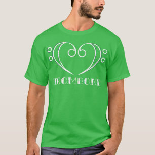 Bass Clef Herzknochen T-Shirt