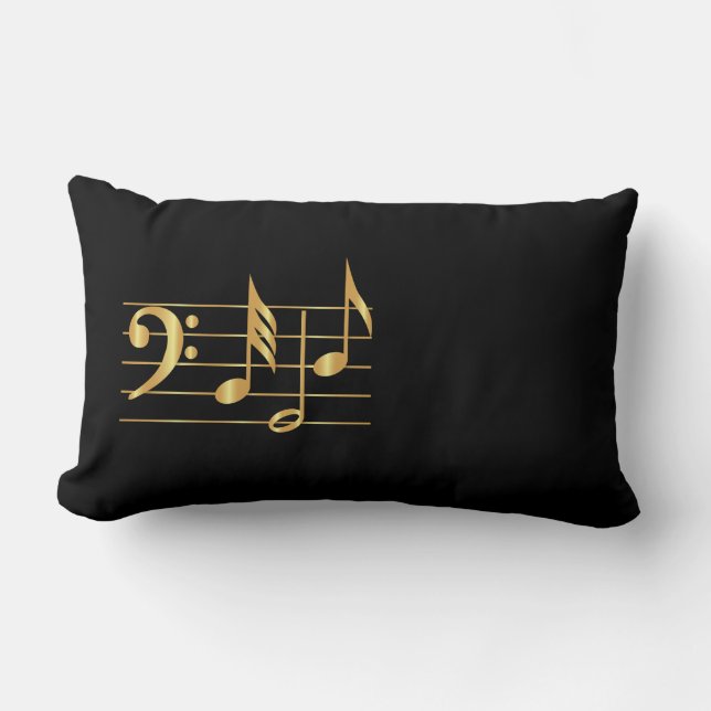 Bass clef lendenkissen (Vorderseite)