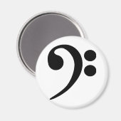 Bass Clef Magnet (Vorderseite/Rückseite)