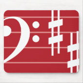 Bass Clef Mouse Pad Mousepad (Vorne)