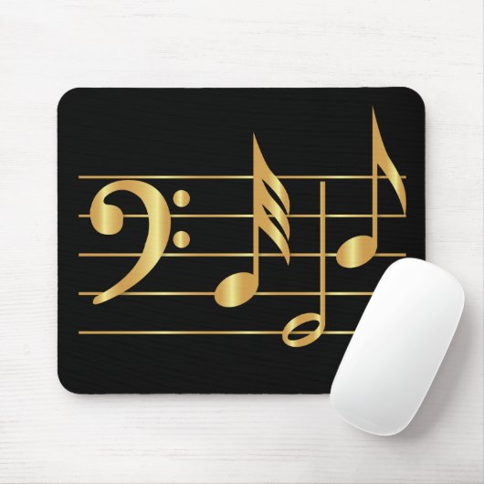 Bass clef mousepad (Mit Mouse)