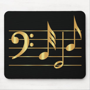 Bass clef mousepad