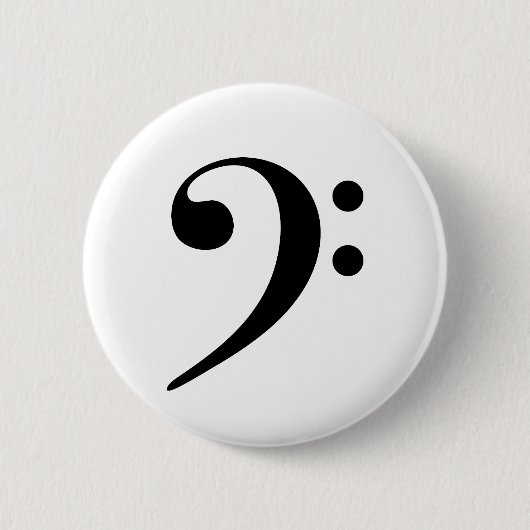 Bass Clef Music Button (Vorderseite)