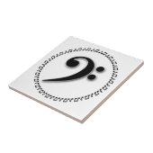 Bass Clef Music Note Design Fliese (Seite)