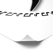 Bass Clef Music Note Design Fotodruck (Ecke)