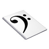 Bass Clef Music Notizblock (Rechte Seite)