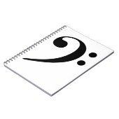 Bass Clef Music Notizblock (Linke Seite)