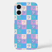 Bass Clef Music Pastel Pattern Case-Mate iPhone Hülle (Rückseite)