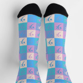 Bass Clef Music Pattern Pastel Socken (Oben)