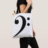 Bass Clef Musical Tote Bag Tasche (Von Nahem)