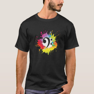 Bass Clef Musician Bassist Gitarrist T-Shirt