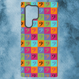 Bass Clef Musikmuster Samsung Galaxy Hülle