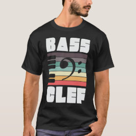 Bass Clef Musiknoten Digitale Kunst T-Shirt