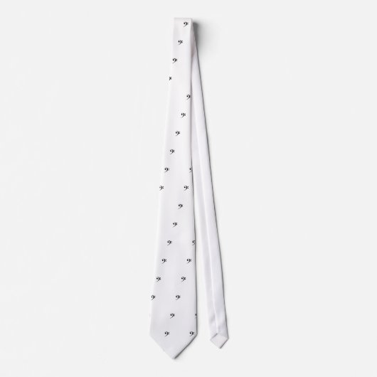 Bass Clef Necktie Krawatte (Vorderseite)