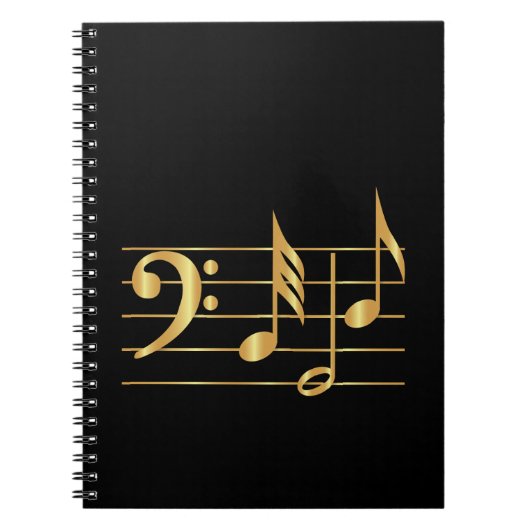 Bass clef notizblock (Vorderseite)