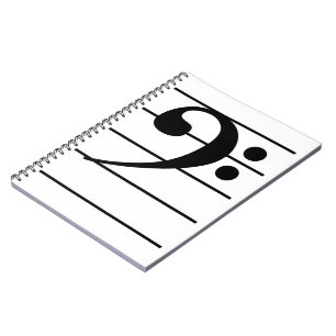 Bass Clef Notizblock