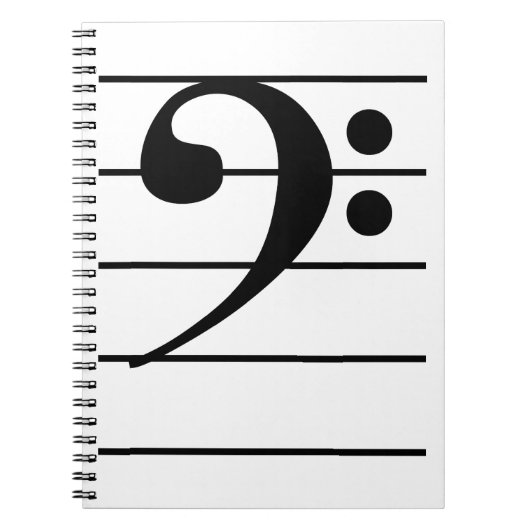 Bass Clef Notizblock (Vorderseite)