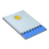 Bass Clef Ocean Notizblock (Rechte Seite)