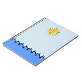 Bass Clef Ocean Notizblock (Linke Seite)