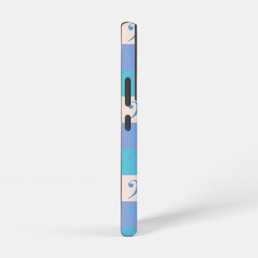 Bass Clef Pattern Music Pastel Samsung Galaxy Hülle (Rechte Seite)