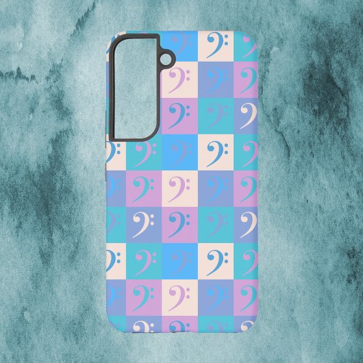 Bass Clef Pattern Music Pastel Samsung Galaxy Hülle