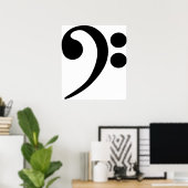 Bass Clef Poster (Heimbüro)