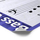 Bass Clef Poster (Ecke)