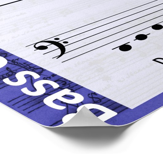 Bass Clef Poster (Ecke)