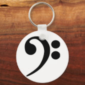 Bass Clef Schlüsselanhänger (Vorderseite)
