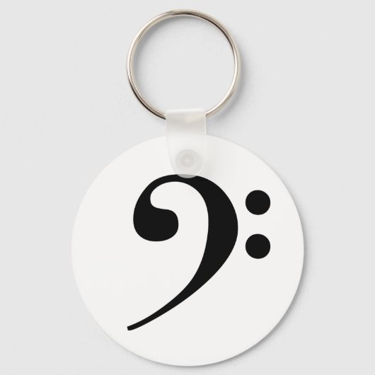 Bass Clef Schlüsselanhänger (Vorderseite)