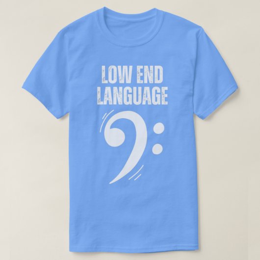Bass clef-Sprache T-Shirt (Design vorne)