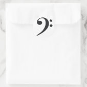 Bass Clef Sticker (Tasche)