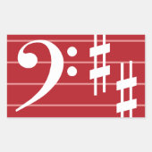Bass Clef Sticker (Vorderseite)